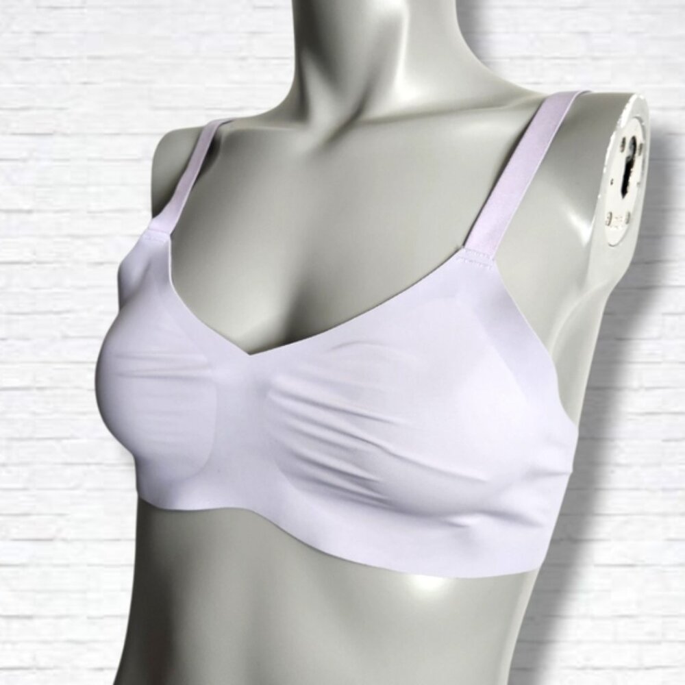Knix Padded V Neck Thin Strap Bra In Orchid Size 32B
